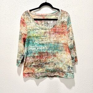 Soft Surroundings Multicolor cotton Top XL